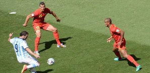 Gonzalo Higuain sorgte mit seinem Treffer für den Halbfinaleinzug Argentiniens Gonzalo Higuain, Argentinien, Belgien, Viertelfinale