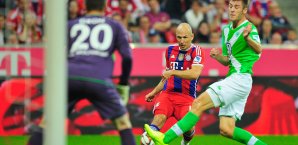 Arjen Robben traf zum zwischenzeitlichen 2:0 für den FC Bayern Arjen Robben