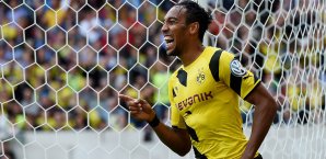 Pierre-Emerick Aubameyang traf doppelt gegen die Kickers Borussia Dortmund, DFB-Pokal, Stuttgarter Kickers