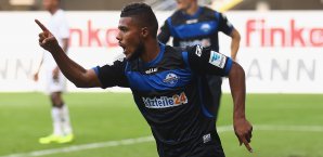 Elias Kachunga brachte den Aufsteiger in Führung Elias Kachunga, SC Paderborn
