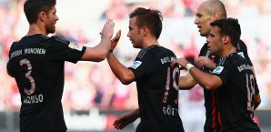 Mario Götze brachte die Bayern in Köln in Führung Mario Götze