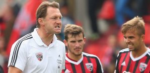 Ralph Hasenhüttl war nicht zufrieden mit dem Spiel seiner Elf Ralph Hasenhüttl, FC Ingolstadt