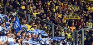 Die Fans blieben rund um das Revierderby friedlich Revierderby