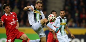 Die Zuschauer im im Borussia-Park sahen eine spannende Partie Borussia Mönchengladbach, FSV Mainz 05