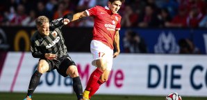 Jairo Samperio schoss gegen Augsburg sein erstes Tor für die Mainzer Jairo Samperio