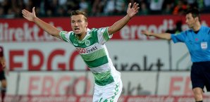 Tom Weilandt avancierte mit seinem Doppelpack zum Matchwinner für die Fürther Tom Weilandt