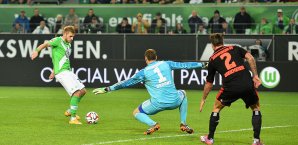 Aaron Hunt erzielte das das 2:0 für die Wölfe Aaron Hunt