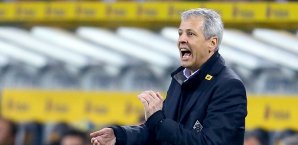 Lucien Favre und Gladbach mussten gegen den BVB die erste Niederlage der Saison hinnehmen Lucien Favre