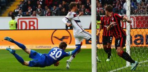Thomas Müller traf gegen Frankfurt mit dem Knie Thomas Müller