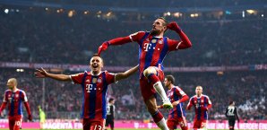 Frank Ribery erzielte sein 100. Pflichtspieltor für die Bayern Frank Ribery