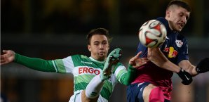 Greuther Fürth und RB Leipzig lieferten sich einen harten Kampf Greuther Fürth, RB Leipzig