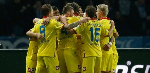 Durch eine starke erste Halbzeit hatten die Hoffenheimer keine Mühen mit der Berliner Hertha TSG Hoffenheim