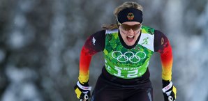 Denise Herrmann gewann in Sotschi eine Bronzemedaille über 4x5 km Denise Herrmann