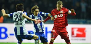 Lars Bender und Bayer Leverkusen setzen sich mit 1:0 gegen die Hertha durch Bayer Leverkusen