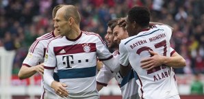 Arjen Robben konnte seinen 100. Sieg in der Bundesliga feiern Arjen Robben, FC Bayern