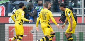 Die Dortmunder Offensivabteilung rund um Aubameyang spielte heute groß auf Bundesliga, Borussia Dortmund