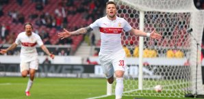 Daniel Ginczek ebnete mit seinem Doppelpack den Weg für den VfB Stuttgart Daniel Ginczek, VfB Stuttgart
