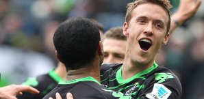 Max Kruse jubelt nach seinem Elfmetertreffer in Hoffenheim Max Kruse