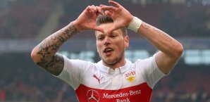 Daniel Ginczek ließ die VfB-Fans jubeln Daniel Ginczek