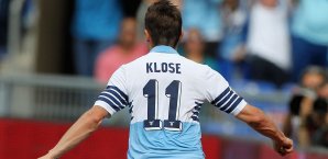 Miroslav Klose will auch im Finale der Coppa Italia für seine Römer treffen Miroslav Klose