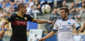 Der HSV und der VfB Stuttgart lieferten sich eine umkämpfte Partie HSV, VfB Stuttgart