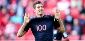 Robert Lewandowski war einmal mehr zur Stelle - Bereits zum 100. Mal in der Bundesliga Bayner