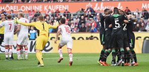 Verschiedene Gemüter nach dem klaren Hand-Tor von Leon Andreasen 1. FC Köln