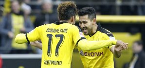 Nach dem Sieg in Aserbaidschan waren Aubameyang und Co. auch gegen Augsburg erfolgreich Borussia Dortmund