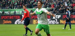 Max Kruse schoss den VfL Wolfsburg mit drei Toren zum Sieg Max Kruse