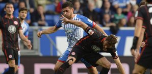 Eintracht Frankfurt und die TSG 1899 Hoffenheim müssen sich mit einem 0:0 zufrieden geben Kevin Volland