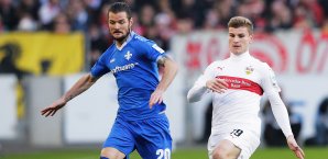 Timo Werner besorgte kurz vor Schluss das 2:0 VfB Stuttgart