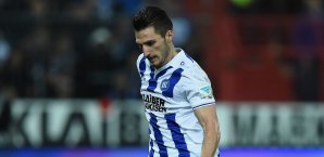 Dimitrios Diamantakos erzielte das entscheidende Tor für den Karlsruher SC Dimitrios Diamantakos