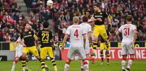 Nach einem Eckball köpfte Sokratis den BVB noch in Führung Sokratis, Borussia Dortmund, 1. FC Köln