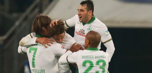 Werder Bremen feierte einen Sieg auf Schalke Werder Bremen