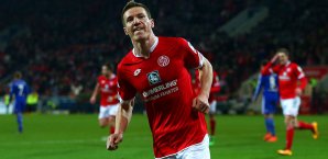 Gaëtan Bussmann traf zum 1:0 für die Mainzer Gaëtan Bussmann