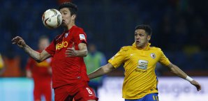 Mirko Boland (r.) traf sehenswert zum 1:0 für Braunschweig Mirko Boland