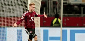 Sebastian Kerk erzielte den Ausgleich für Nürnberg Sebastian Kerk