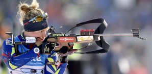 Marie Dorin Habert war die stärkste Athletin bei der WM in Oslo Marie Dorin Habert