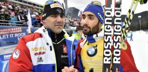Martin Fourcade (r.) muss sich einen neuen Trainer suchen Martin Fourcade