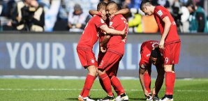 Vidal traf für die Bayern zur Führung in Hälfte eins Arturo Vidal