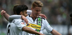 Mahmoud Dahoud feiert sein Tor zum 2:0 Borussia Mönchengladbach