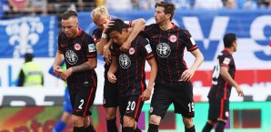 Frankfurt feierte im Hessenderby einen wichtigen Sieg im Kampf um den Klassenerhalt Eintracht Frankfurt