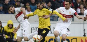 Henrik Mkhitaryan erzielte in Stuttgart sein elftes Saisontor Henrik Mkhitaryan