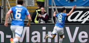 Nadiem Amiri traf unmittelbar nach seiner Einwechslung Nadiem Amiri