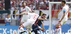 Gerhardt und Junuzovic kämpften um den Ball 1. FC Köln, Werder Bremen