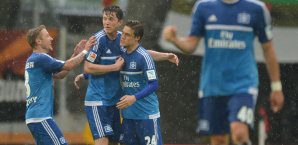 Der Hamburger SV feierte in Augsburg einen gelungenen Saisonabschuss Hamburger SV