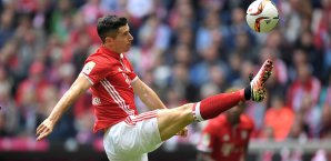 Robert Lewandowski haute sich auch im letzten Spiel noch rein Robert Lewandowski
