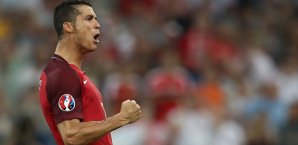 Cristiano Ronaldo steht mit Portugal im Halbfinale Cristiano Ronaldo