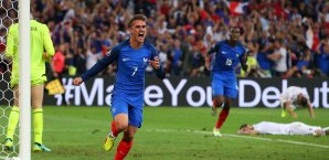 Antoine Griezmann knockte die Albaner spät aus Frankreich