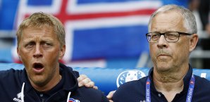 Heimir Hallgrimsson und Lars Lagerbäck sorgen mit Island für Aufsehen Heimir Hallgrimsson, Lars Lagerbäck